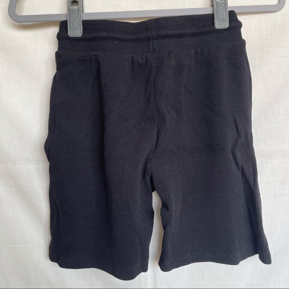Black Waffle Knit Shorts - Picture 16 of 17
